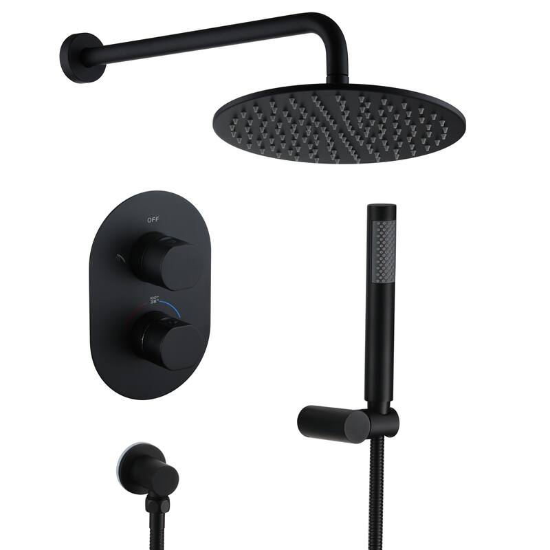 10 Inch Wall Mounted Shower System with Hand Shower