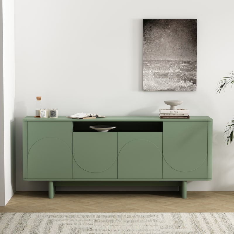 Manhattan Comfort Ella 71" Sideboard - Sage Green