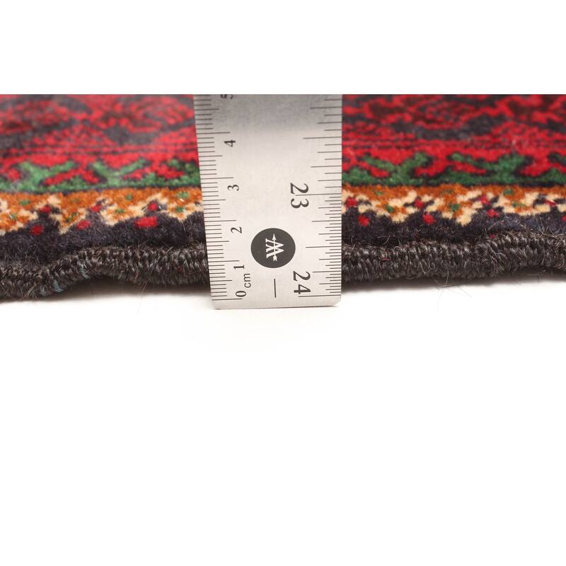 ECARPETGALLERY Hand-knotted Teimani Red Wool Rug - 2'10 x 4'6