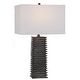preview thumbnail 1 of 4, Uttermost Sanderson Metallic Charcoal Table Lamp