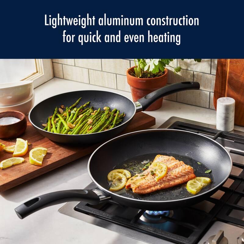 Henckels Everlift 2-pc Traditional Nonstick Fry Pan Set - 10-in & 12-in - Black