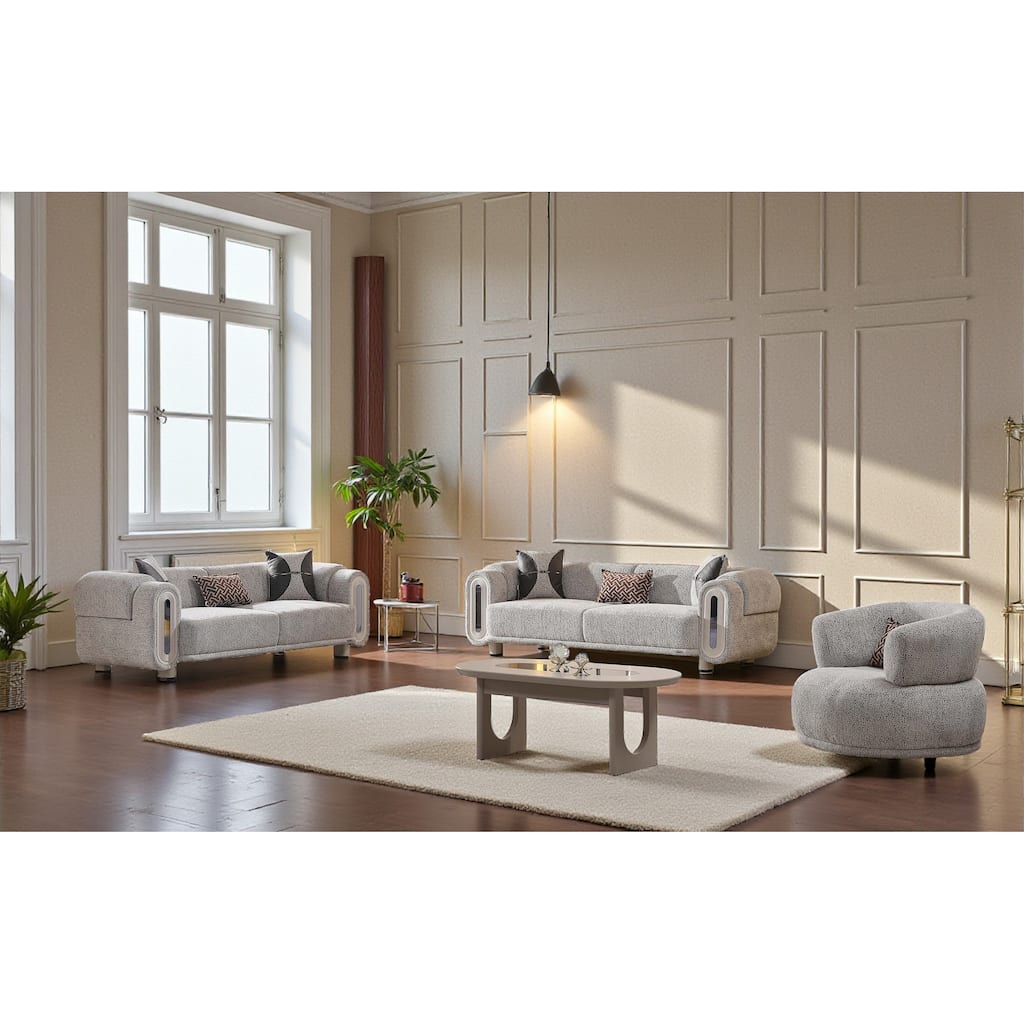 Axion 3 Pieces Living Room Sets 2 Sofa 1 Chair