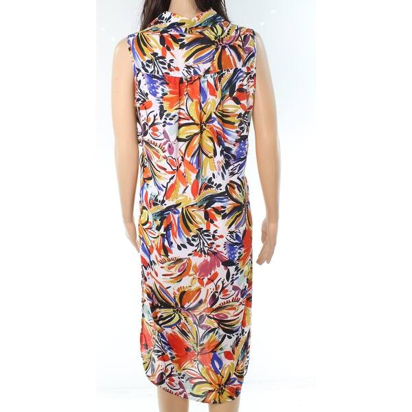 Shop Spense Women S Large Abstract Print Shirt Dress Free