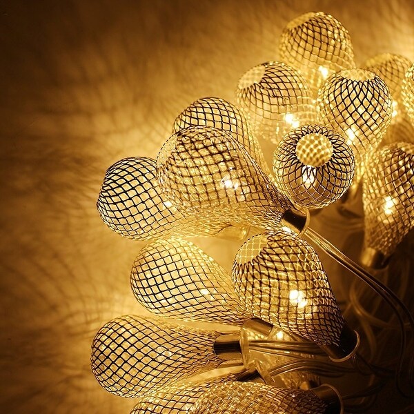 Shop Xmas 29ft 40 Led Mesh Ball Fairy String Lights Led Christmas