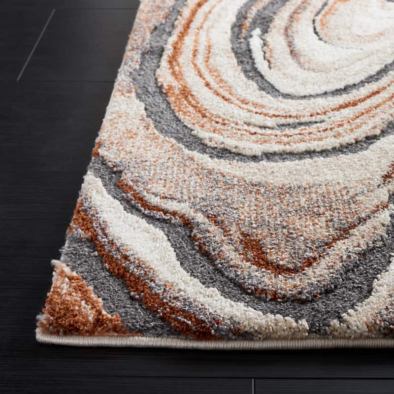 SAFAVIEH Cyrus Shag Tanwen Modern Abstract Rug