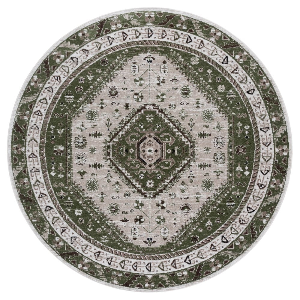 SAFAVIEH Bayside Machine Washable Surmeli Shabby Chic Rug