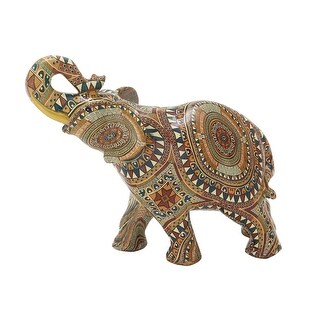 Polystone Elephant Decorative Sculpture - Multi Colored - Roche River ...