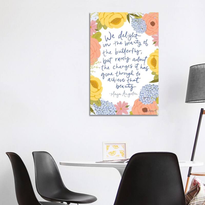 iCanvas "Maya Angelou" by Bec Akard Canvas Print - 40x26x1.5