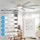 preview thumbnail 105 of 128, Sofucor 52/66/72/76/84Inch Large Ceiling Fan with Dimmable LED Light ,Remote&APP Control,8 Blades for Large Living Room,Porch