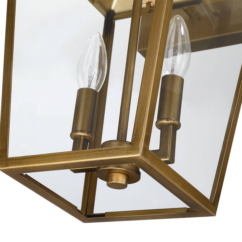 2-Light Outdoor Wall Lantern Sconce