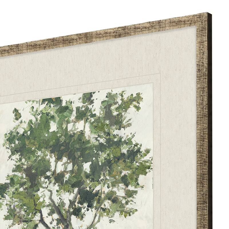 Countryside Growth S/4 Framed Art Giclee Under Glass - Green