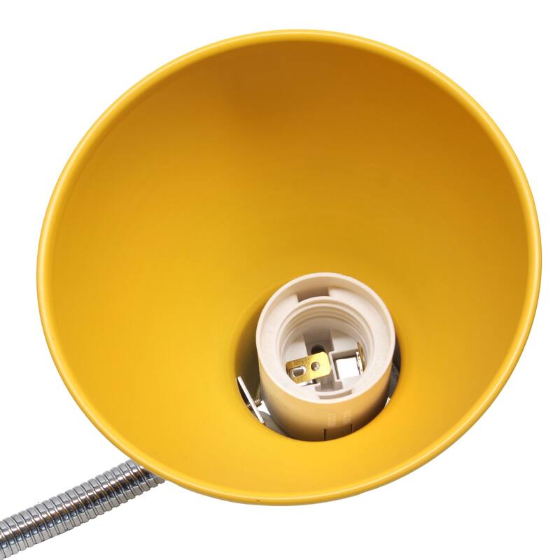 Gooseneck Desk Lamp with Adjustment Shade - 16.25" - Yellow
