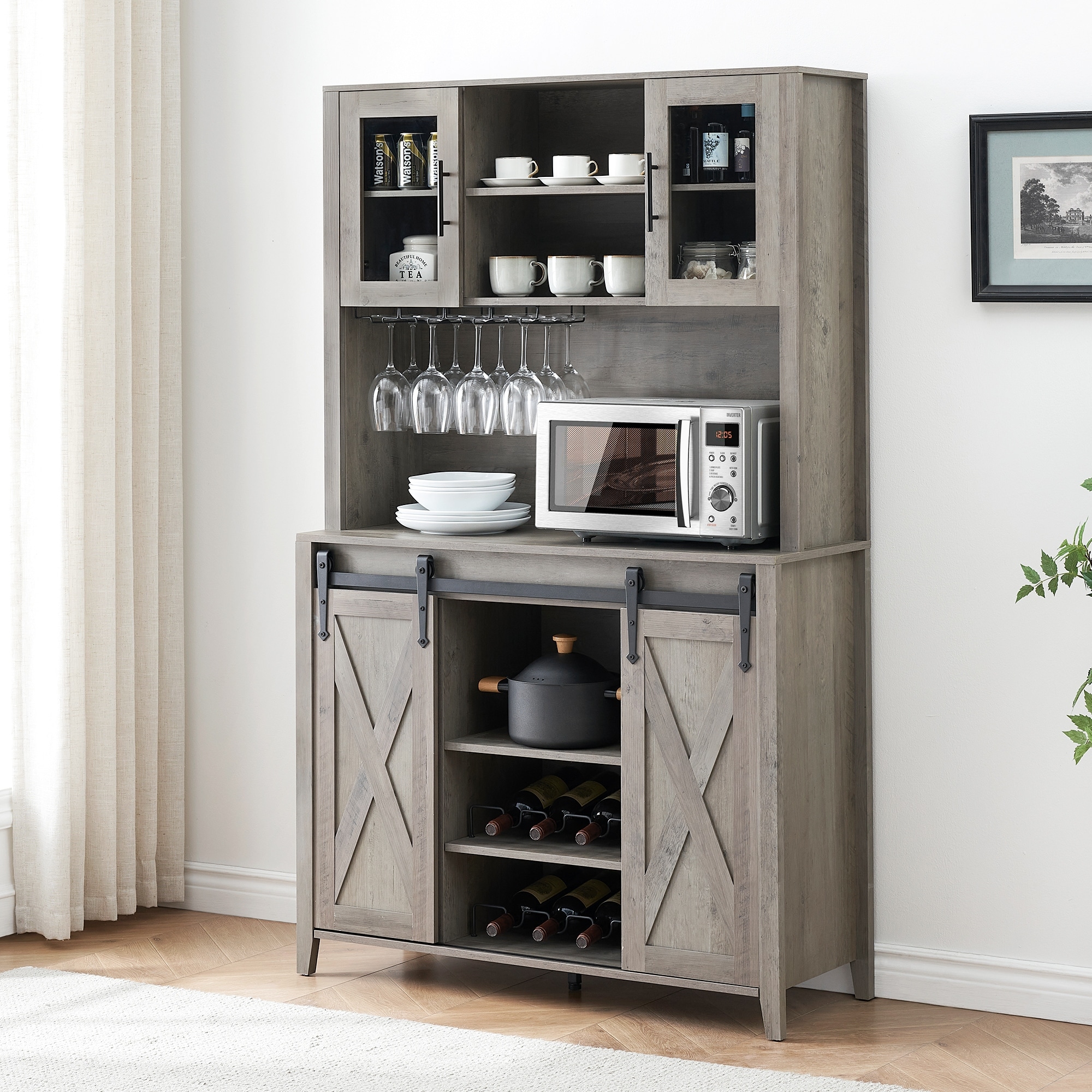 Barn door bar cabinet new arrivals