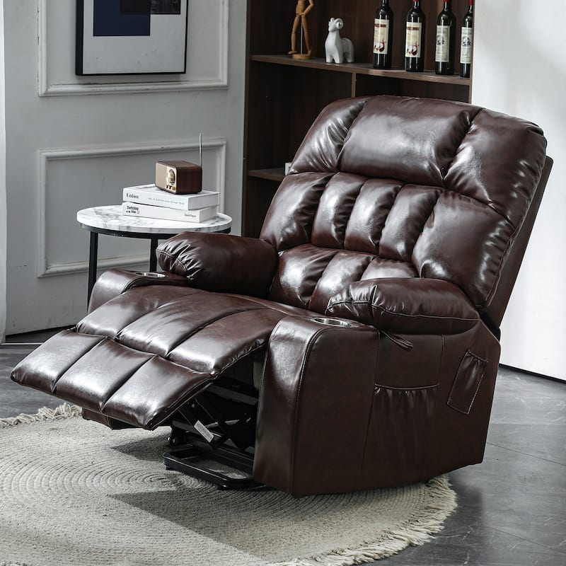 Oversized Electric Power Lift Recliner Chair with Massage and Heating