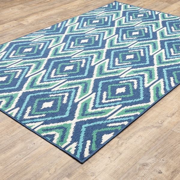 Martinique Floral Trellis Indoor Outdoor Area Rug On Sale Overstock 10634957
