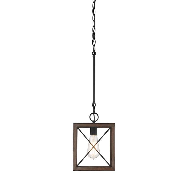 Kiro 1-light Modern Farmhouse Rectangle Pendant Light with UL Certified