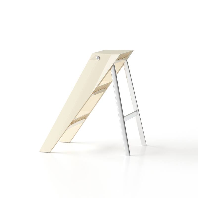 Home folding ladder frame indoor multi-functional thick folding ladder stool simple creative anti-slip edge table ladder frame