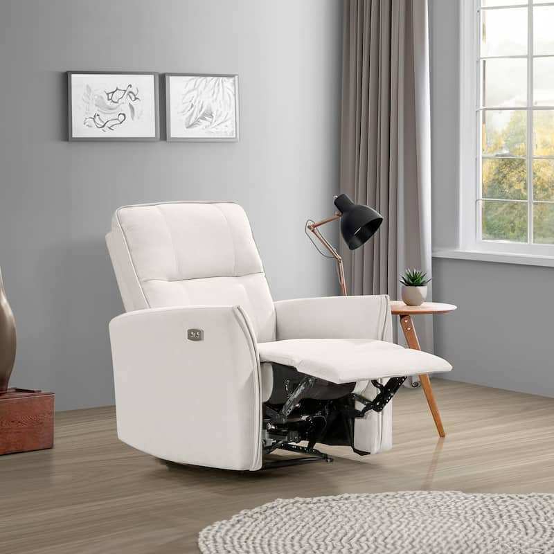 Comfort Elite Suede Power Recliner Lounge Chair