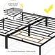 preview thumbnail 4 of 18, Metal Platform Bed Frame with Sturdy Steel Bed Slats Mattress Foundation No Box Spring Needed Large Storage Space