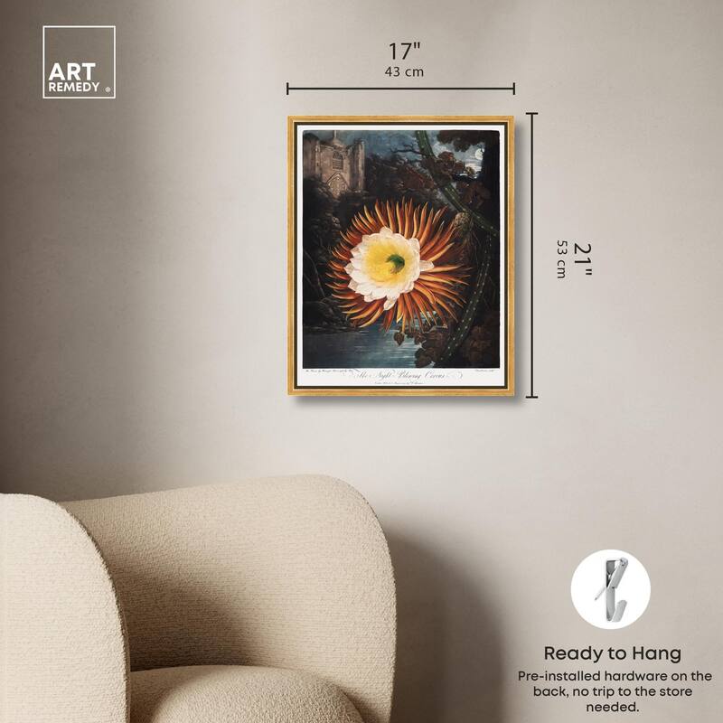 Night-Blowing Cereus 1807 Canvas by Art Remedy
