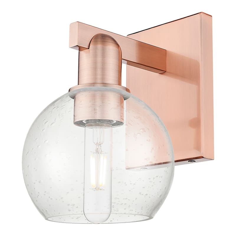 Innovations Lighting 716-1W-10-6 Athens Sconce Athens 10" Tall Wall - Antique Copper / Seedy