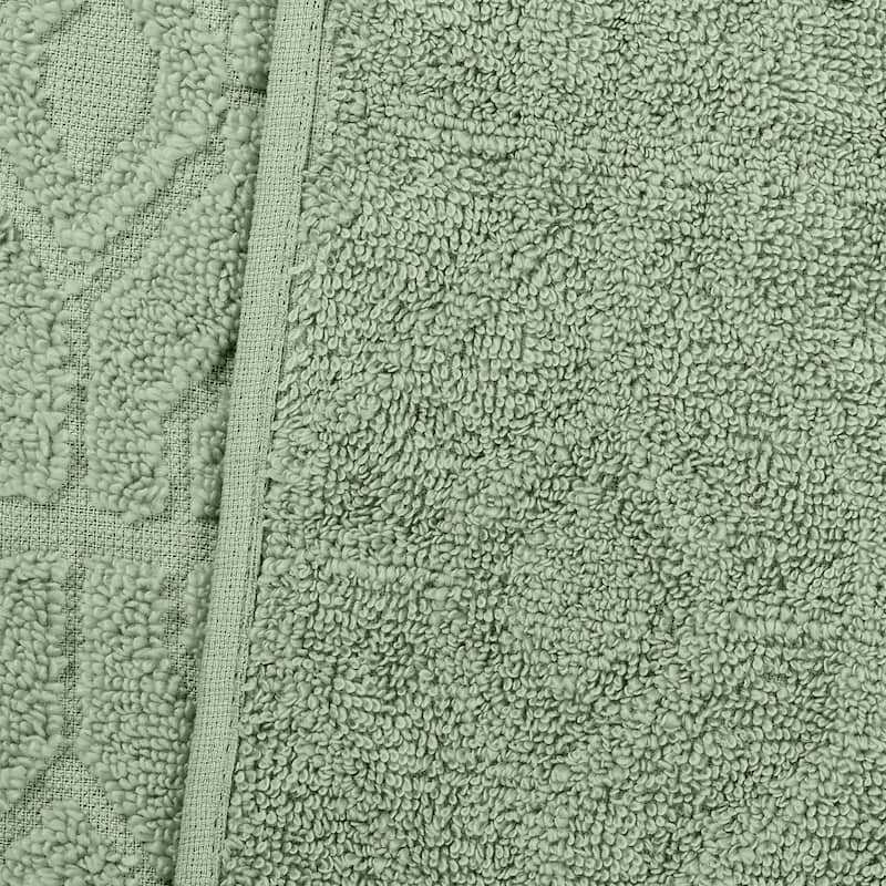 Modern Threads 6-Piece Yarn Dyed Diamond Gate Jacquard Towel Set