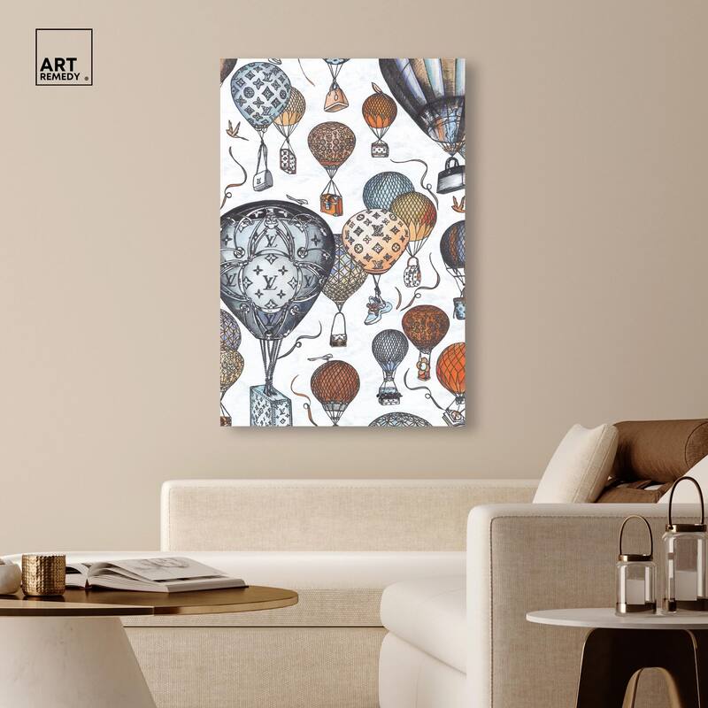 Doll Memories - Fashion Balloons Canvas by Art Remedy, Gallery Wrapped