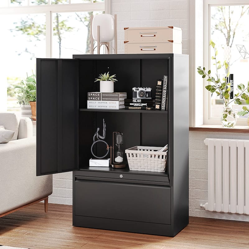 Modern File Cabinets for Home Office with Drawers - N/A