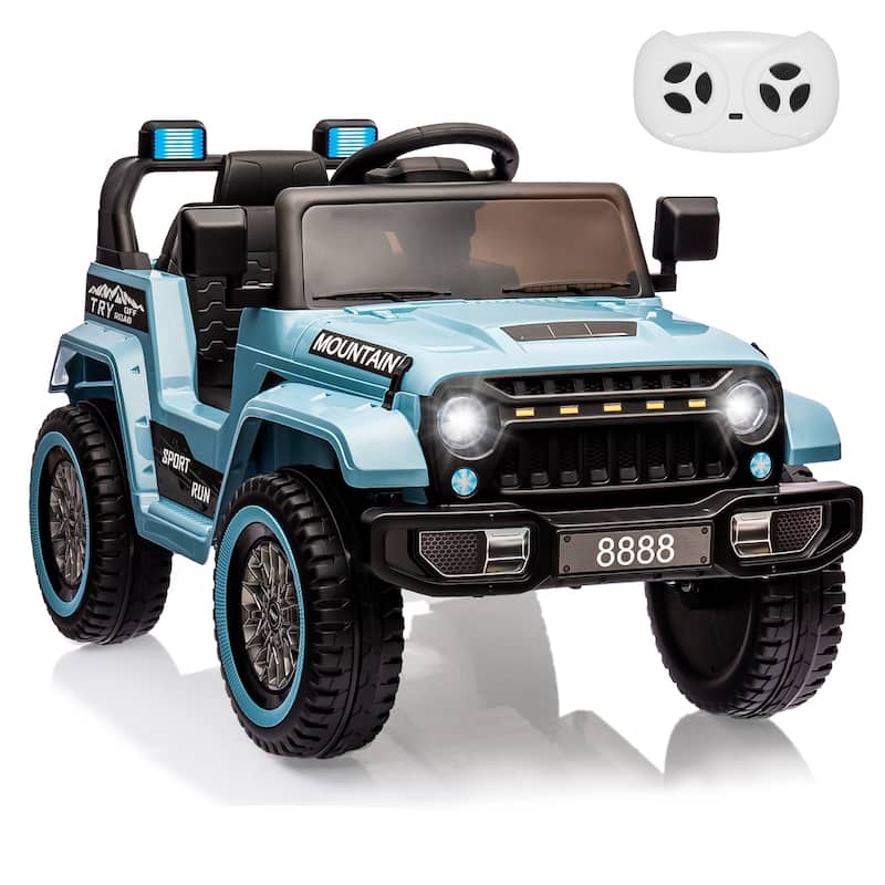 12V Kids Ride On Truck w/Remote Control - Blue