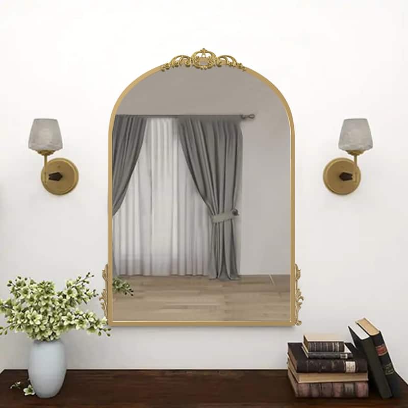 Traditional Arched Mirror Baroque Style Mirror