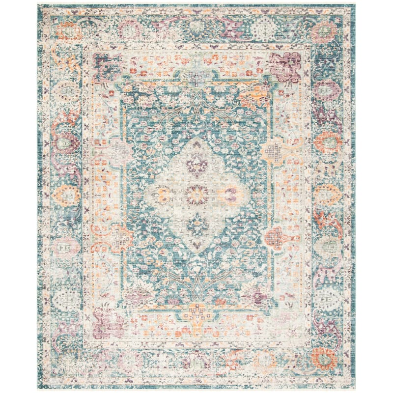 SAFAVIEH Illusion Alisa Vintage Boho Oriental Viscose Rug with
