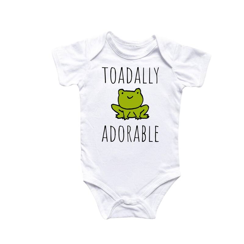 Frog Animal - Baby Boy Girl Clothes Infant Bodysuit Funny Cute Newborn 3 - Blue - 0-3M