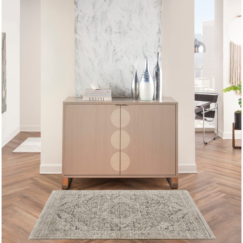 Nourison Nyle Boho Vintage Ivory Taupe Area Rug