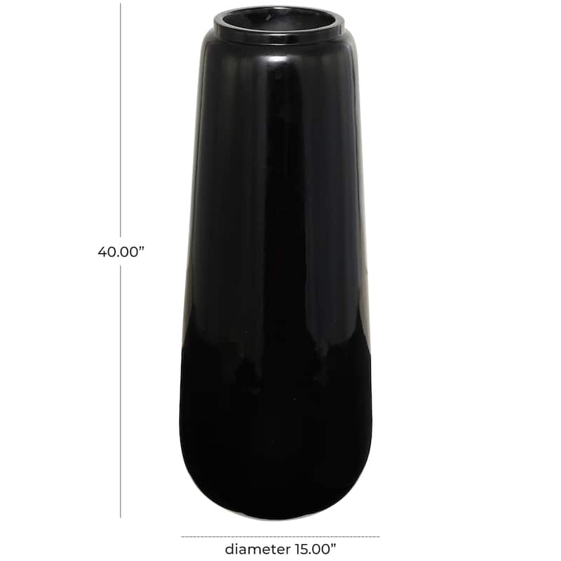 Black Resin Vase