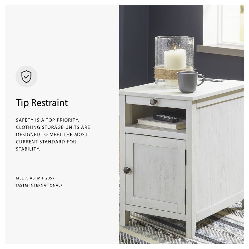 Signature Design by Ashley Treytown Chairside End Table - 16"W x 24"D x 24"H