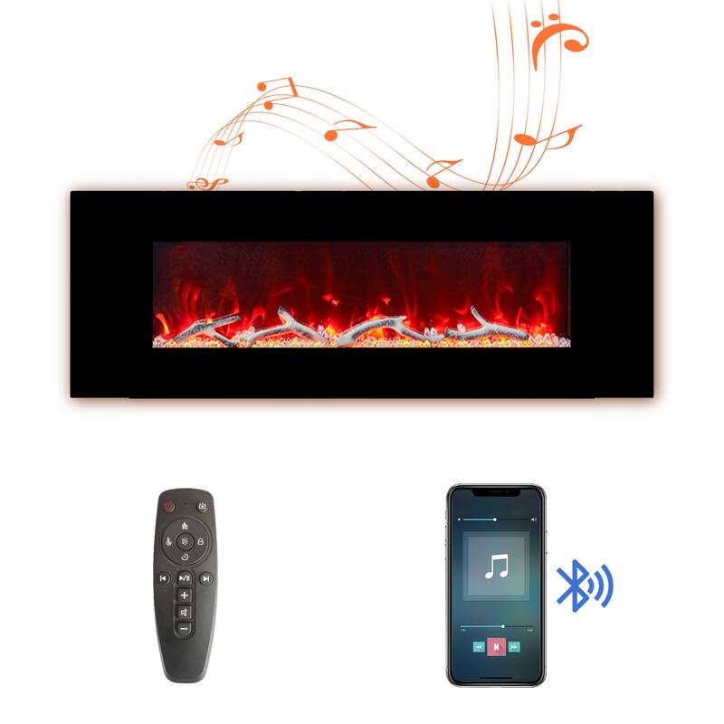 Wall-Mounted Electric Fireplace