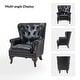preview thumbnail 31 of 48, Gerhard Genuine Leather Armchair with Nailhead Trims and Removable Cushion Set of 2 by HULALA HOME