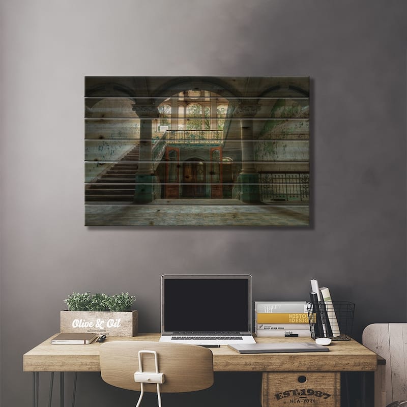 Beelitz Sanatorium Print On Wood by Ivo Sneeuw - Multi-Color