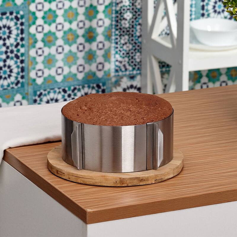 Cake Ring 6cm High Adjustable Round Cake Ring Mousse Baking Moulds