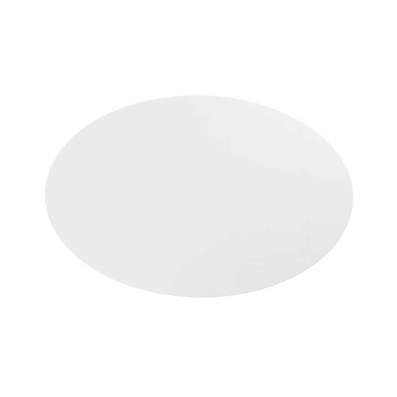 42" Oval-Shaped Wood Coffee Table, Black White