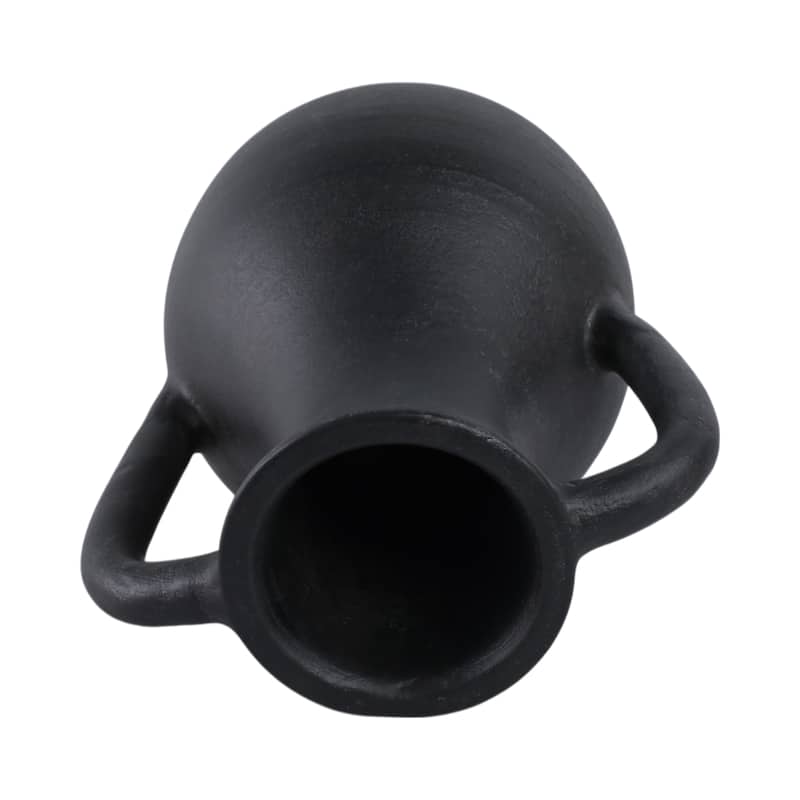 Terracotta Pottery Decorative Vase with Handles for Casual Home Decor