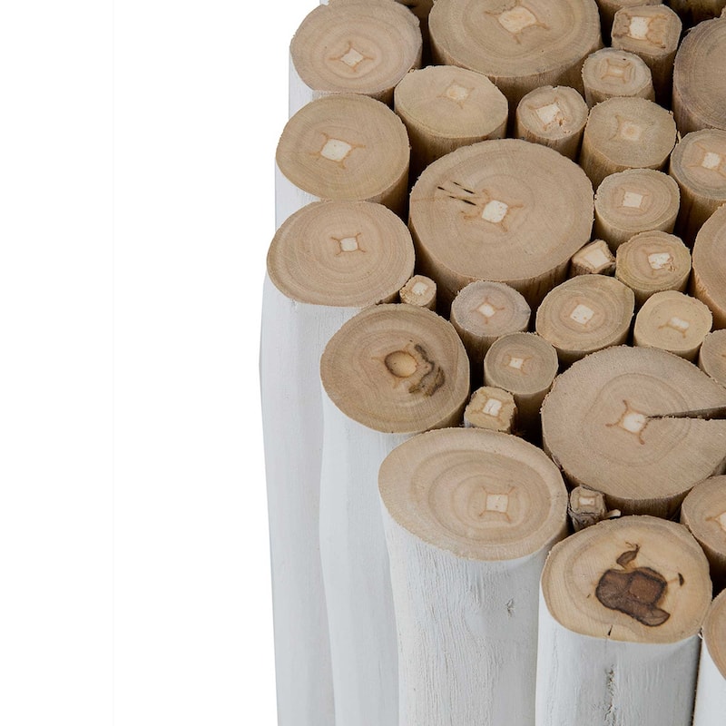 Reclaimed Solid Teak Wood Branch Bundle Table by East at Main