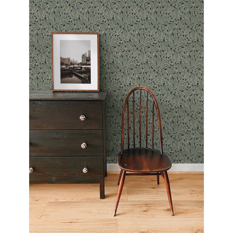 NextWall Berry and Leaf Peel and Stick Wallpaper - 20.9 in. W x 18 ft. L
