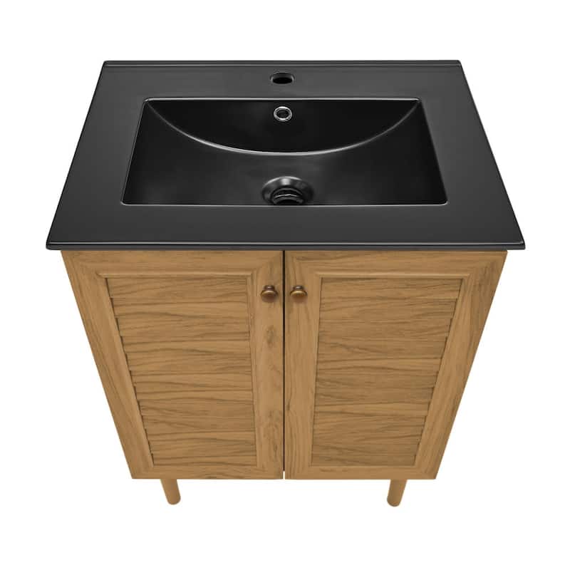 Swiss Madison SM-BV373MB Bron 24" Free Standing Single Basin Vanity