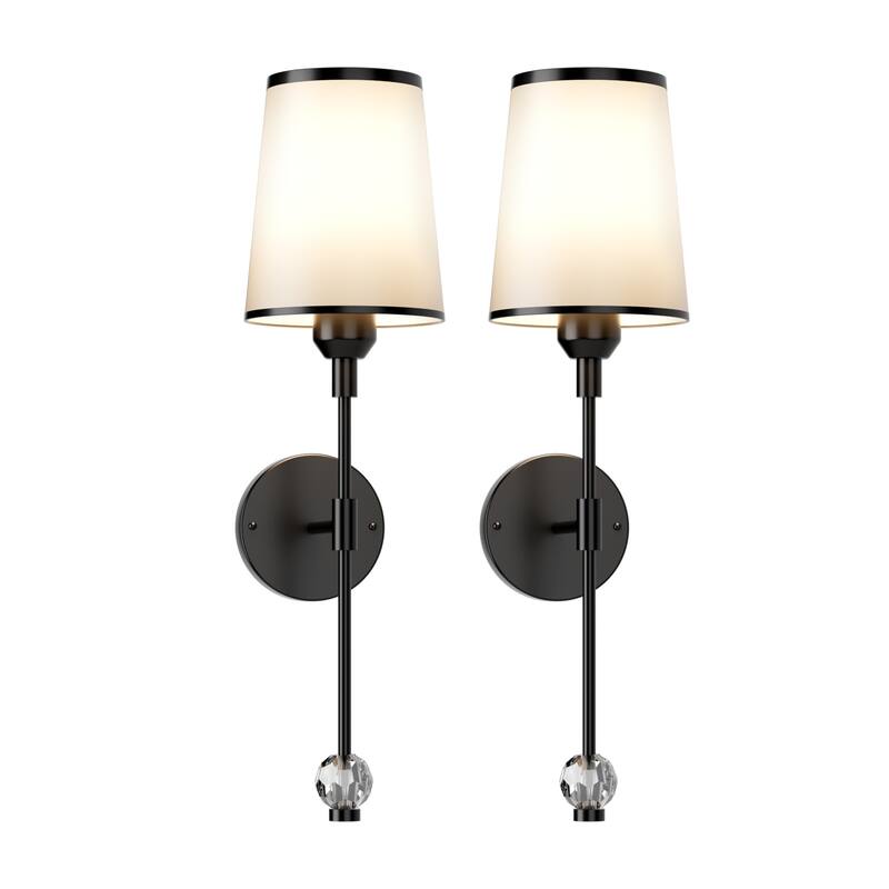 2-Pack Battery Operated Wall Sconces Rechargeable with Remote Control Dimmable 15-Color Light - N/A