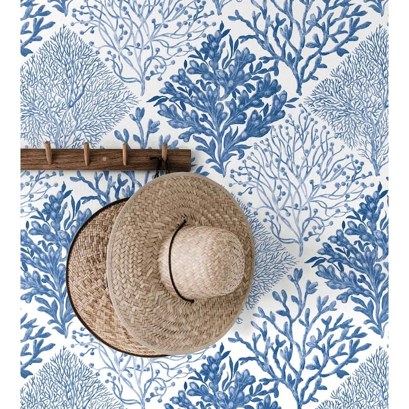 NextWall Seaweed Peel and Stick Wallpaper