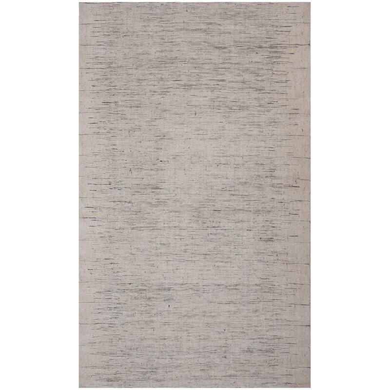 Alora Decor Rhodes Collection Modern Wool Hand-woven Rug - Light Beige - 8'9 x 11'9