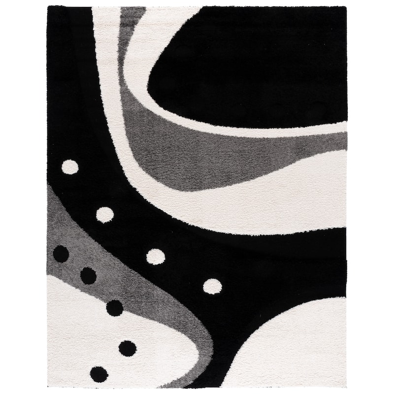 SAFAVIEH Florida Shag Wakaba Abstract 1.2-inch Thick Rug
