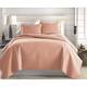 Oversized Solid 3-piece Quilt Set by Southshore Fine Linens - Blush - Full - Queen