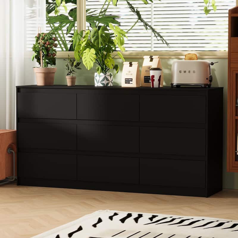 9-Drawer Storage Dresser for Bedroom and Living Room - Two Color Options